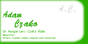 adam czako business card
